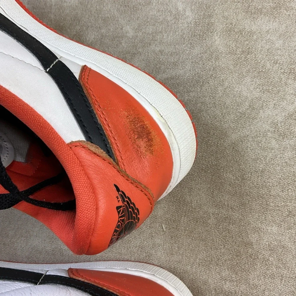 Nike Air Jordan 1 Low OG Size 7Y (GS) Starfish Orange White Black CZ0858-801